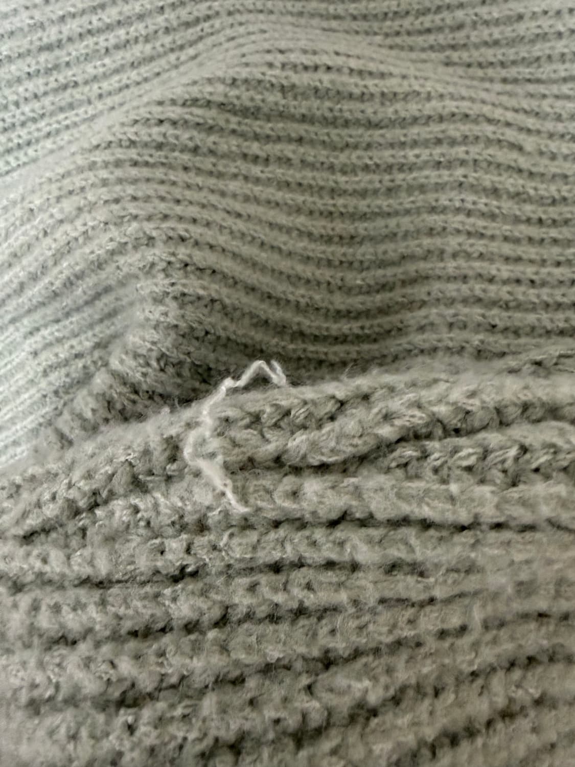 카키색 겨울 니트 바라클라바 세트 상품이미지2