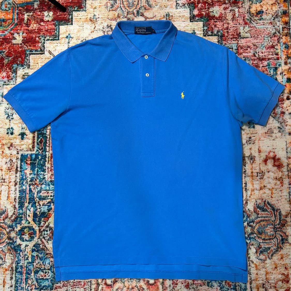 [2XL] 폴로 랄프로렌 스카이 블루 포니 로고 카라 반팔 상품이미지1