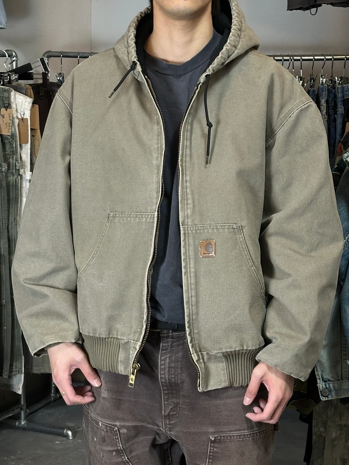 00’s OG 칼하트 J130 액티브 자켓 칼하트 DES 후드 자켓 상품이미지10
