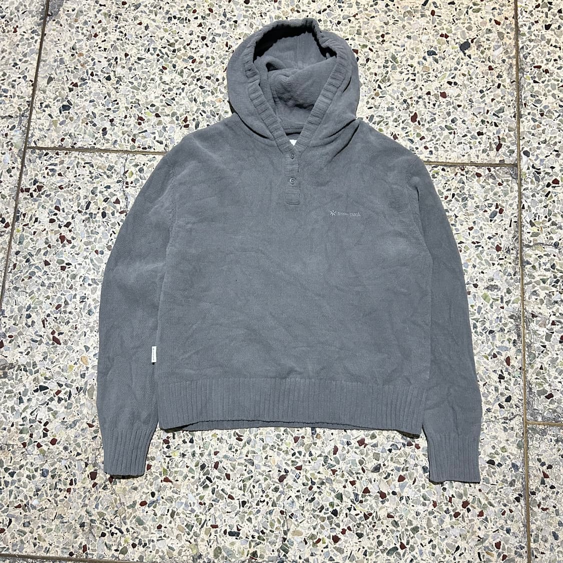 스노우피크 반버튼 니트 후드티  상품이미지1