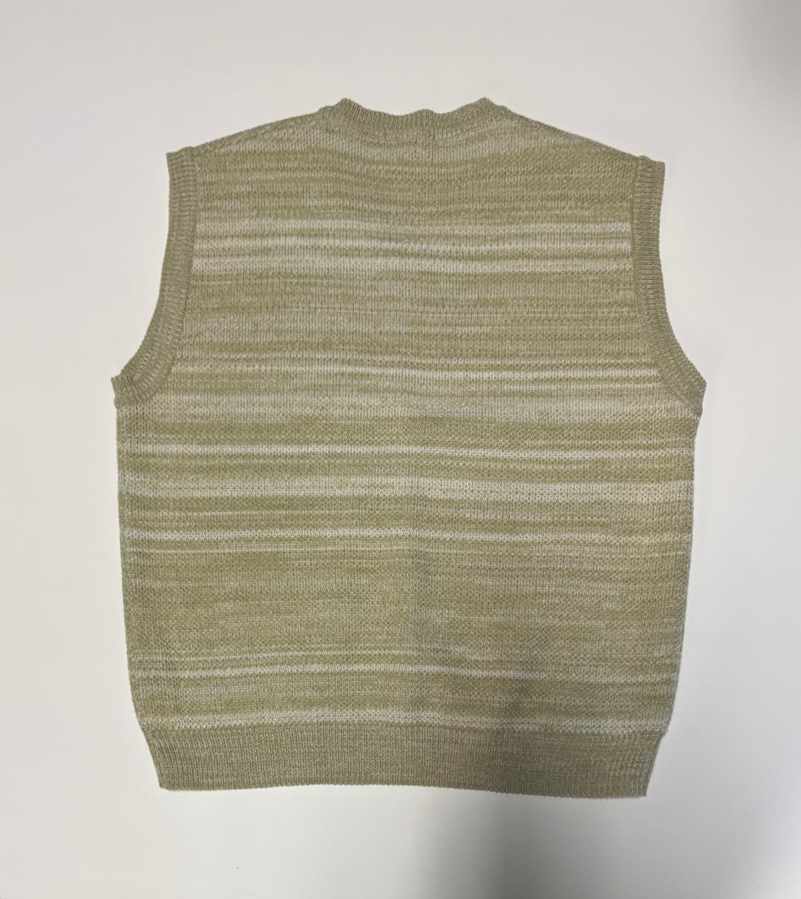 KIMUR 키뮤어 스트라이프 오버핏 니트 조끼 XL ~ 2XL 상품이미지2