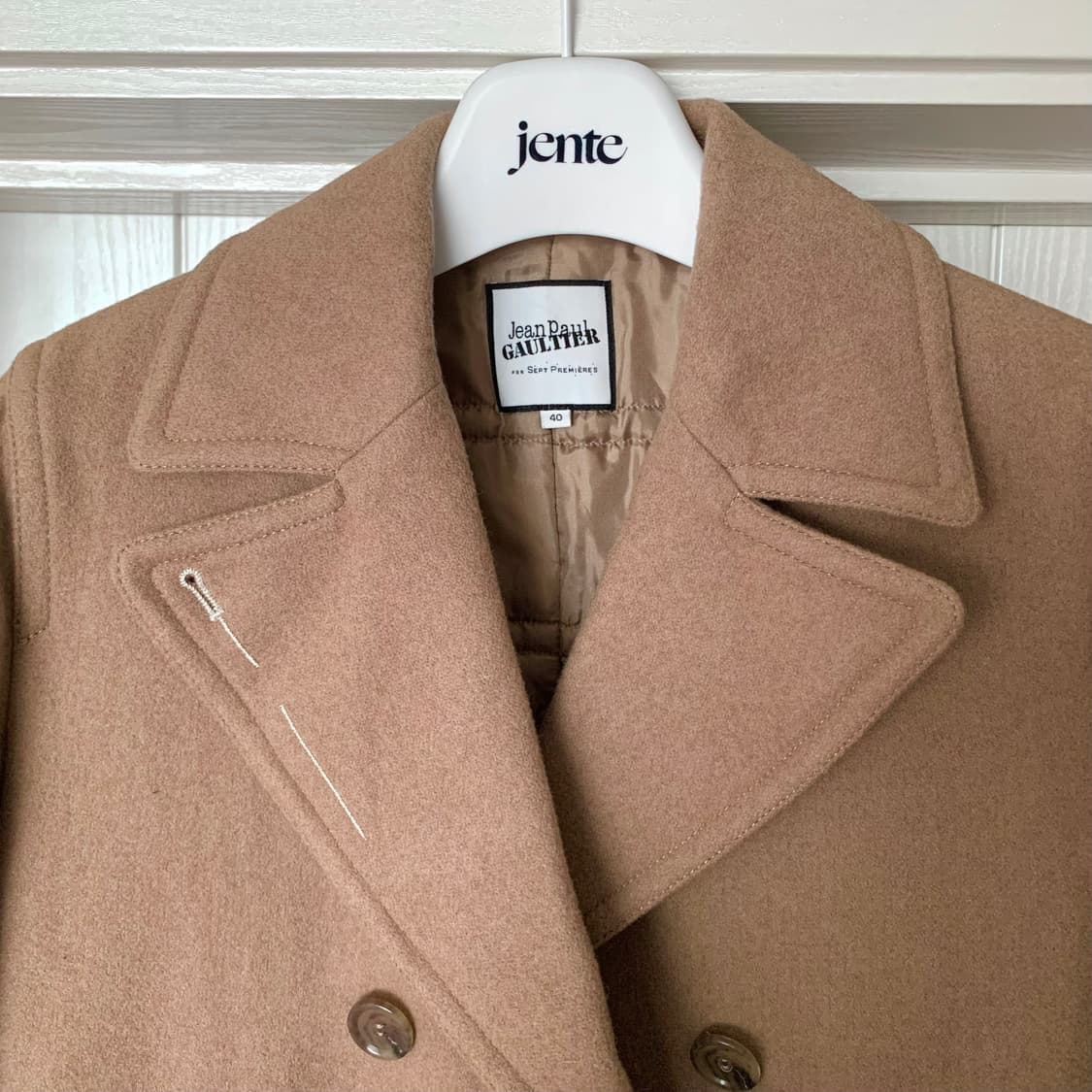 장폴고티에 베이지 울 피코트  상품이미지2