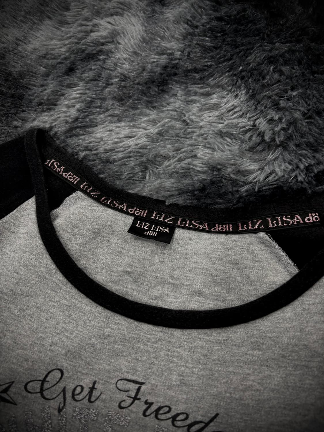 나그랑 그레이 독수리프린팅 Y2K 반팔 상품이미지5