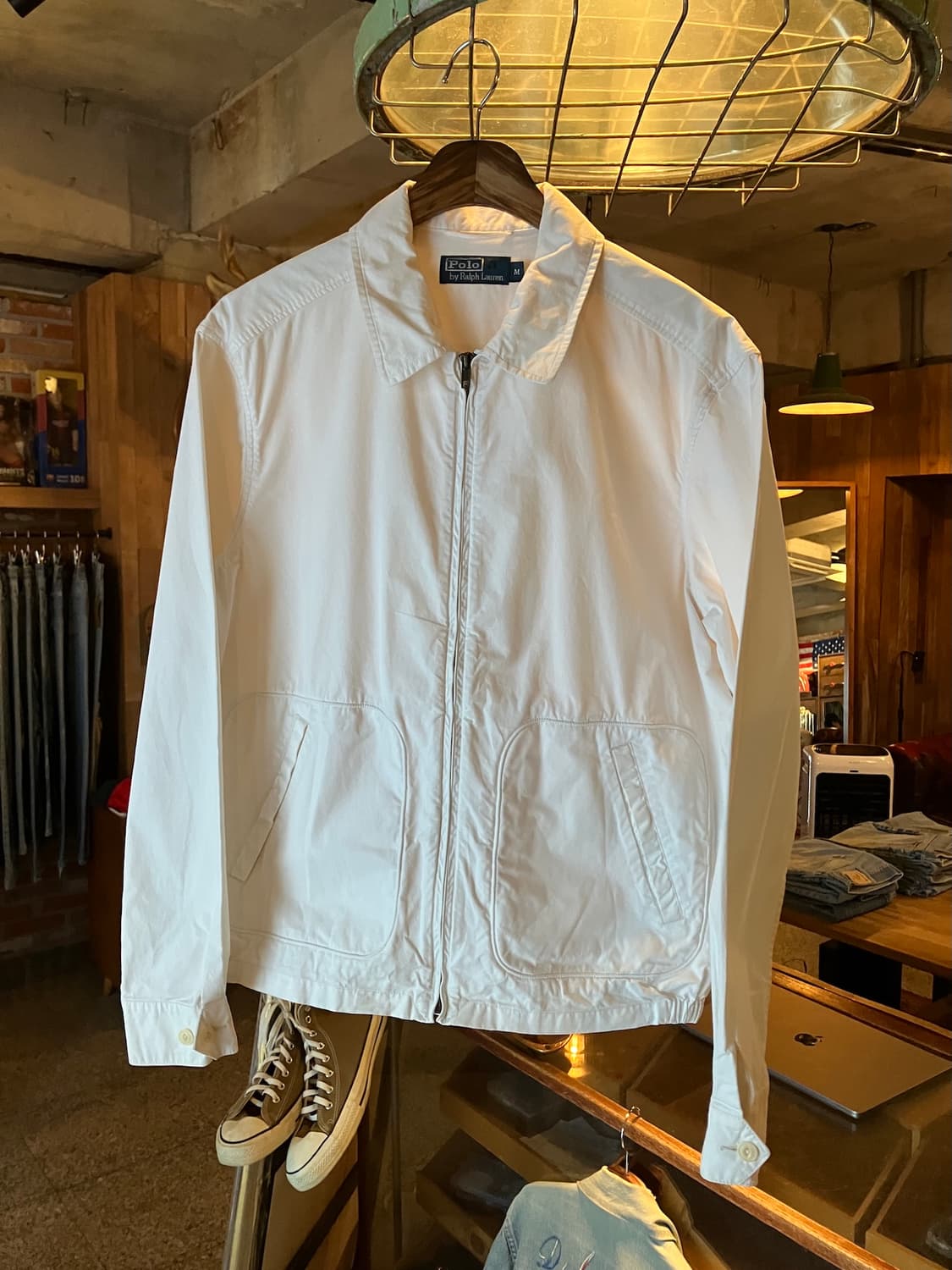 90s 빈티지 폴로 랄프로렌 화이트 드리즐러 자켓 상품이미지2