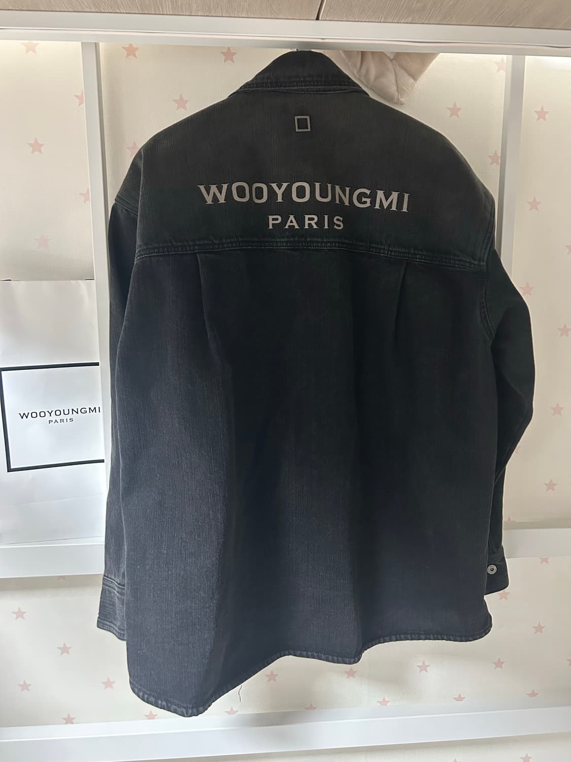 정품/새상품(풀구성)우영미 26SS 백로고 데님셔츠 자켓 48size 상품이미지1