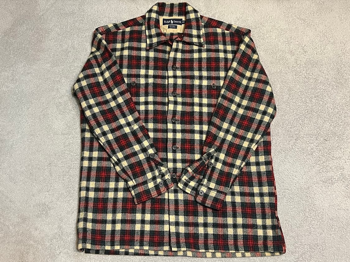 90년대 polo 폴로랄프로렌 울 셔츠자켓 셔켓  상품이미지2