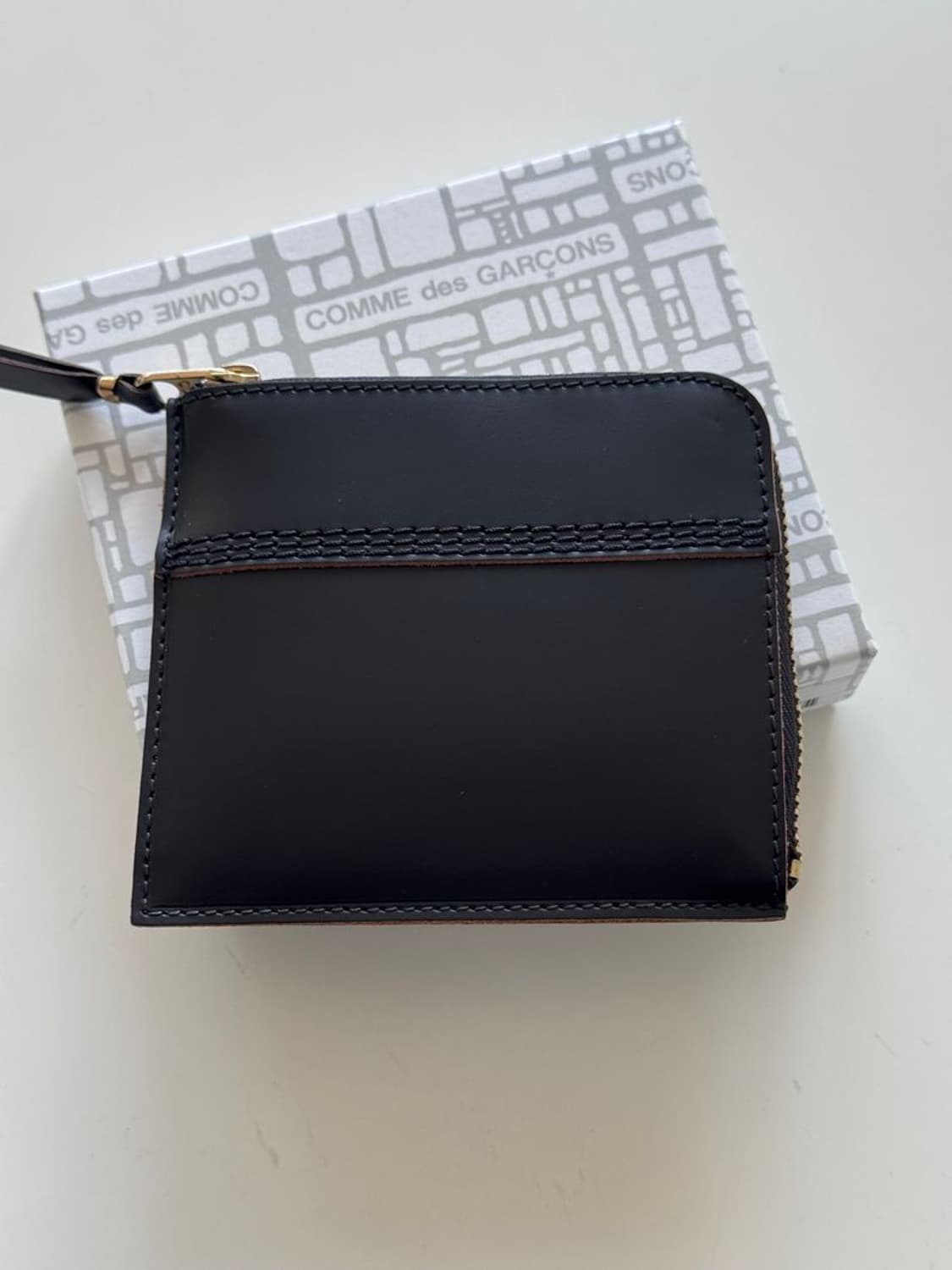 TRIPLE STITCH LEATHER CARD COIN CASE 상품이미지1