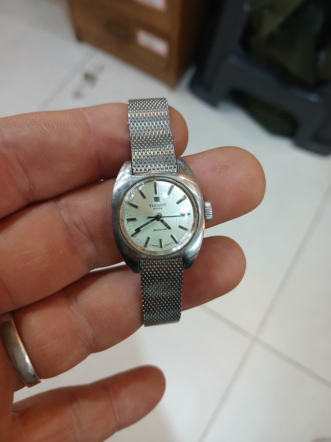 70s 빈티지 swiss 티쏘 씨스타 기계식 (수동)  여성시계 상품이미지1