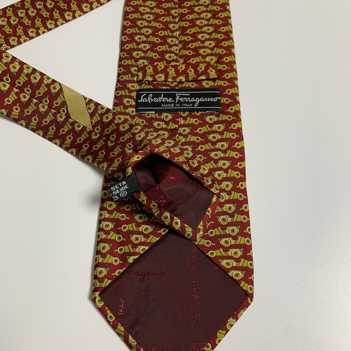 살바토레 페레가모(Ferragamo) 최상급 명품넥타이 100실크 정장룩 상품이미지7