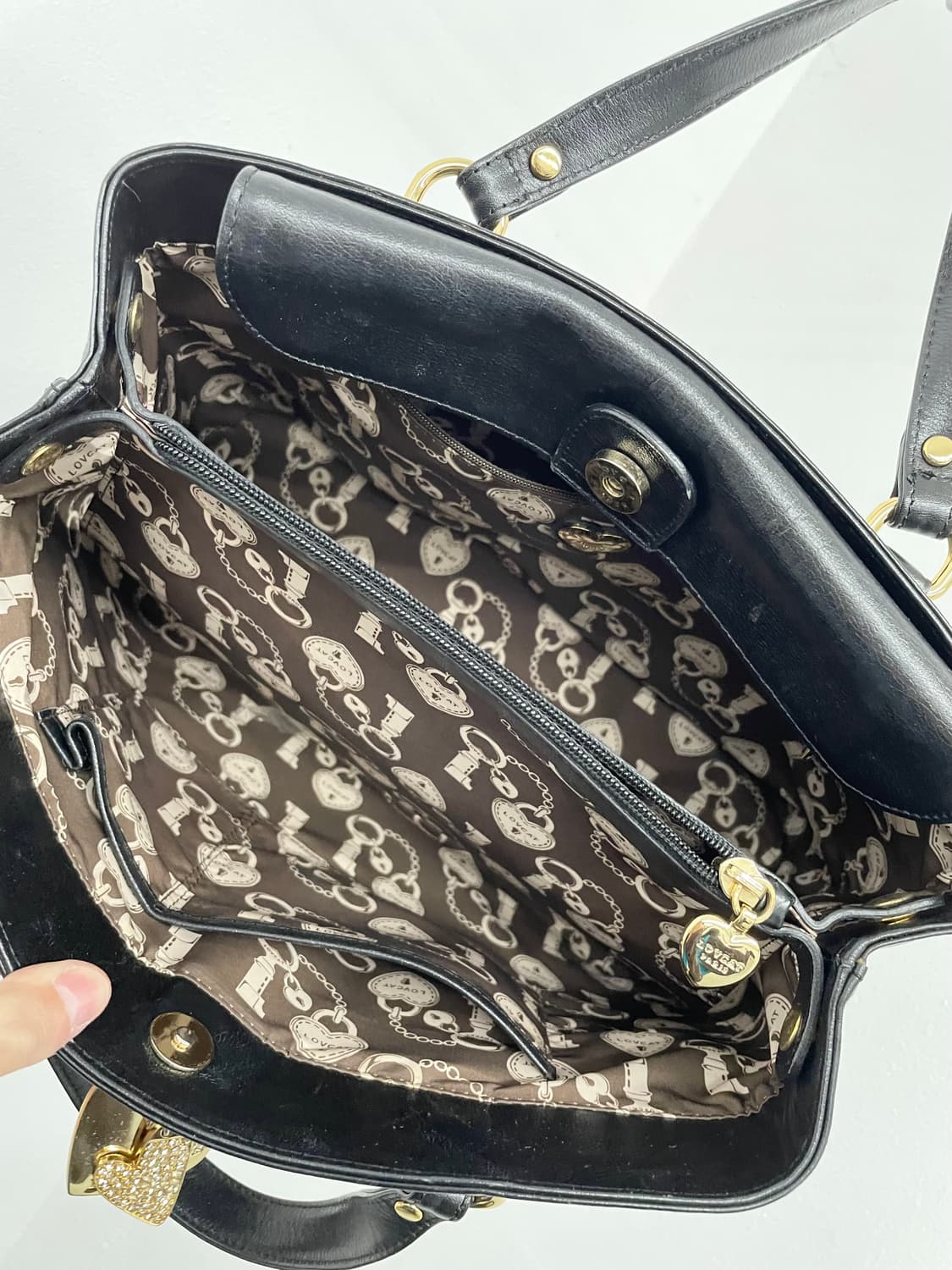 러브캣 하트 갸루 키링 토트백 상품이미지9