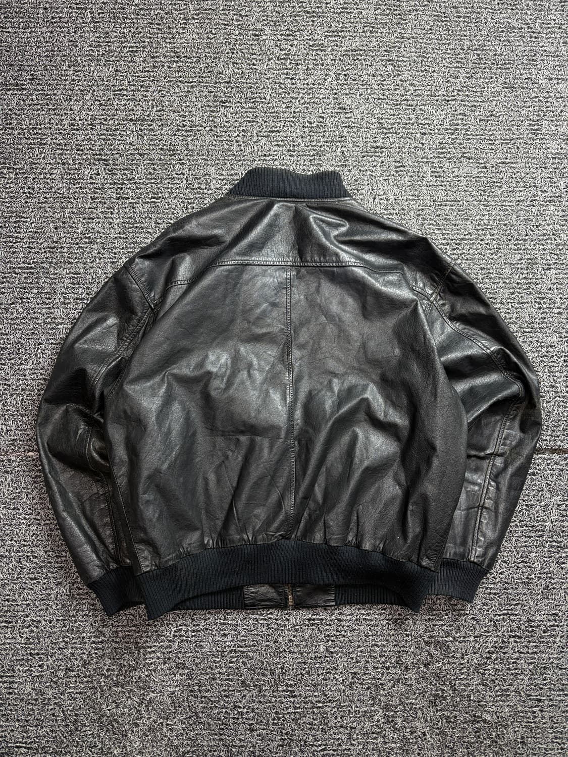 90s 빈티지 아카이브 소가죽 봄버 레더 자켓 2354 상품이미지5