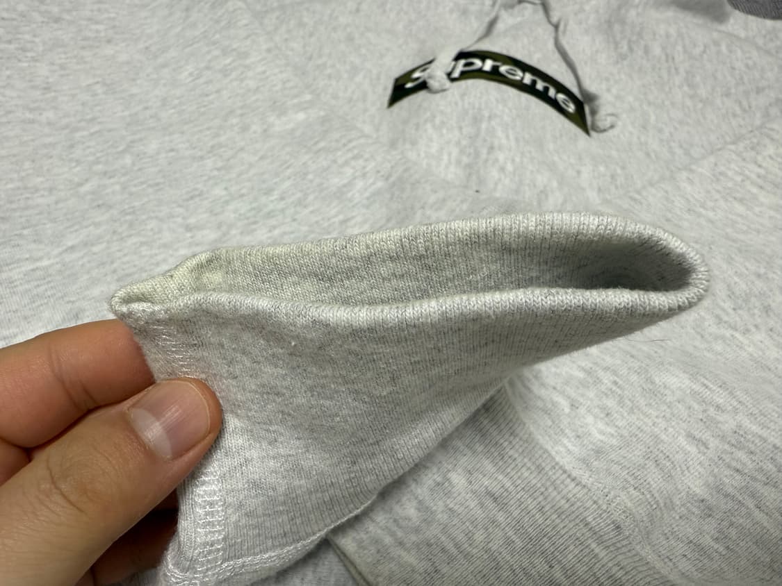 [M]슈프림 카모 박스로고 애쉬그레이 후드 상품이미지3