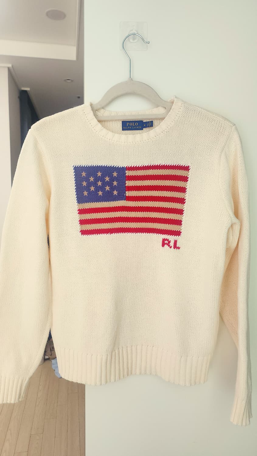 폴로 랄프로렌 성조기 니트 M 상품이미지1