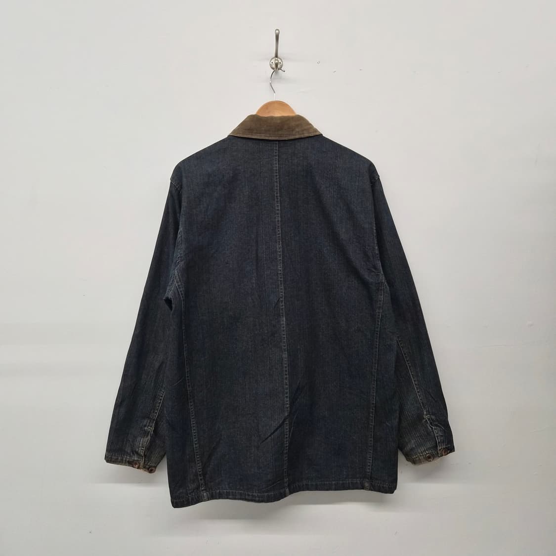 빈티지 데님 코듀로이 카라 워크 자켓 남성 L 상품이미지4
