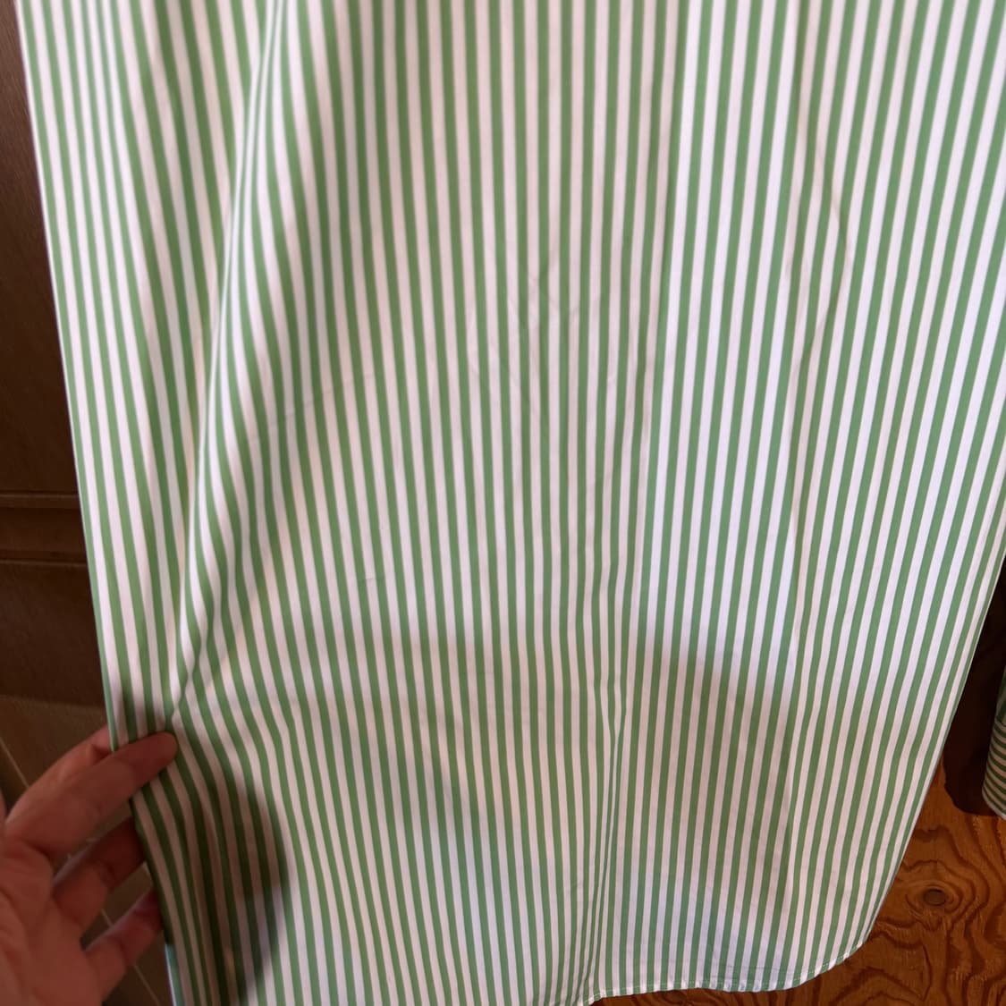 랄프로렌 퍼플라벨 그린 스트라이프 로고 드레스 셔츠 상품이미지8