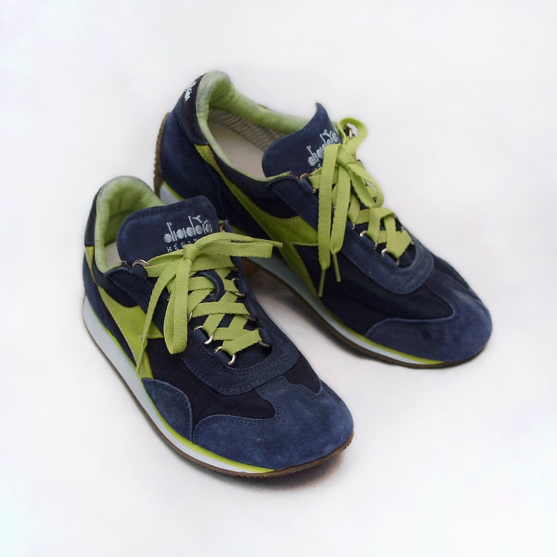 미착용) 디아도라 헤리티지 스톤워시 레더 스니커즈 (US6 / 240) 상품이미지1