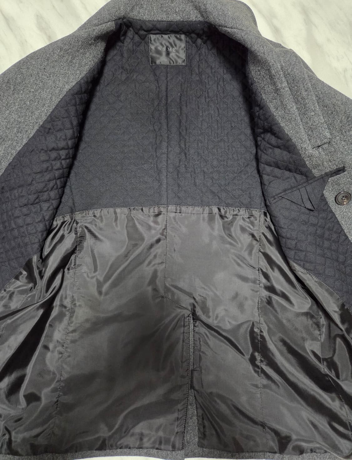 타임옴므 하이넥 더블 브레스트 피코트 상품이미지3