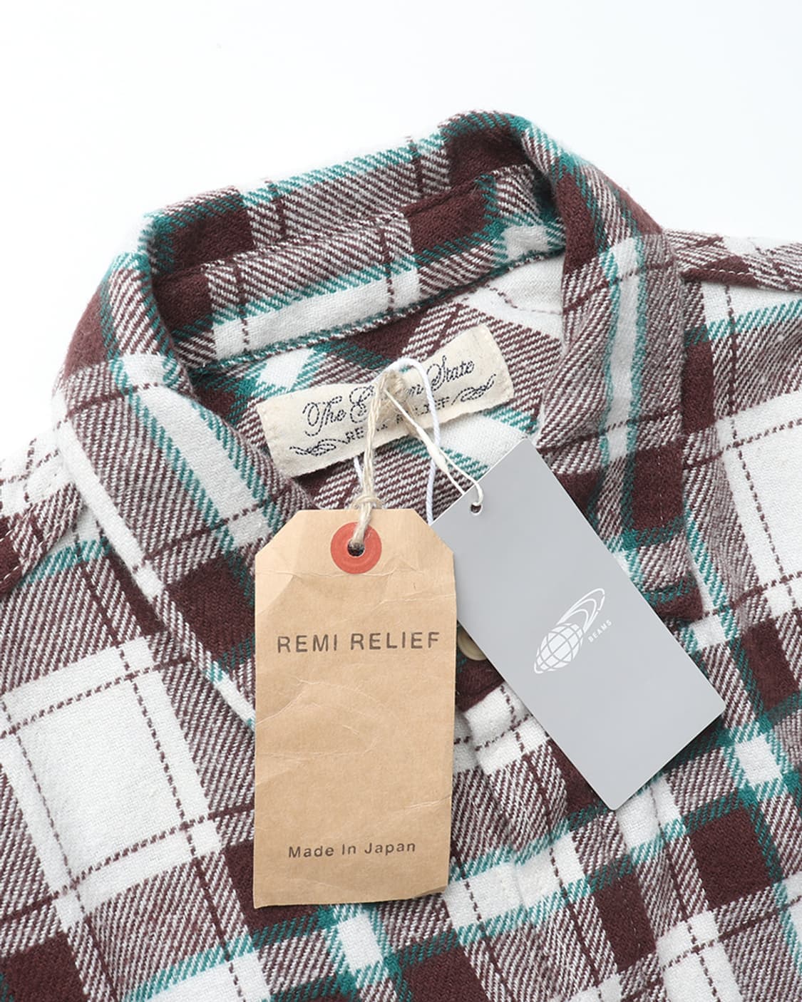 REMI RELIEF × BEAMS Check CPO Shirt 상품이미지7