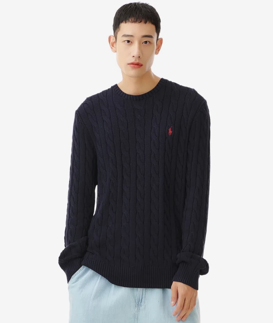폴로 랄프로렌 / 케이블 니트 (네이비) / L 상품이미지1