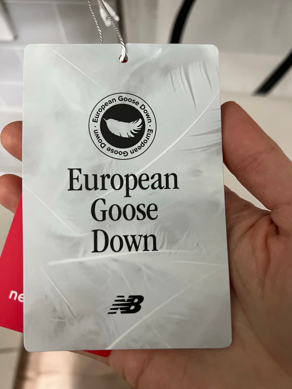 새거 뉴발란스 플라잉77 헤비 구스다운 L GRAY 라지 구스패딩 숏패딩 상품이미지3