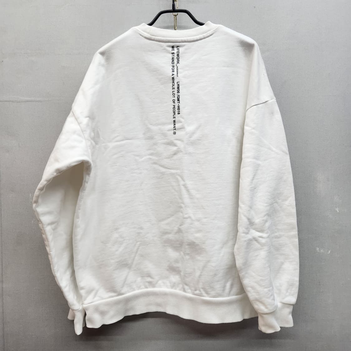 라이프워크 와펜 로고 맨투맨 L~XL 상품이미지4