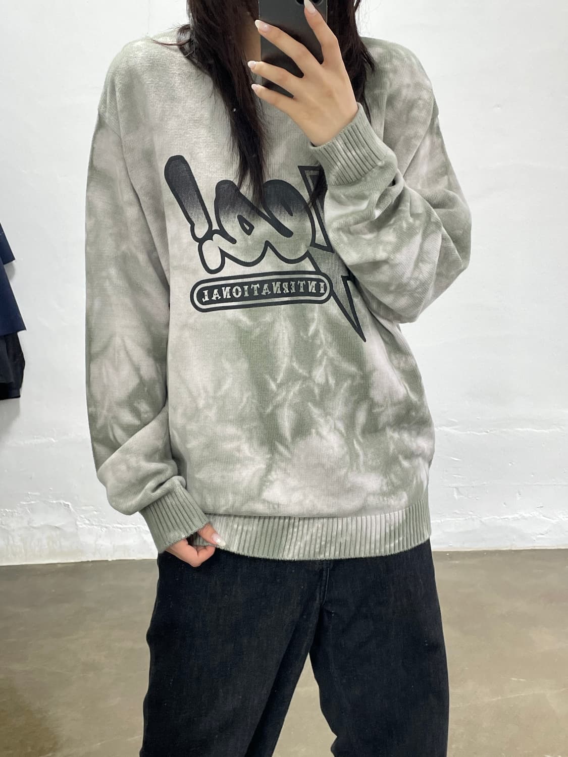 YESEYESEE 타이 다이 맨투맨 L사이즈 상품이미지2