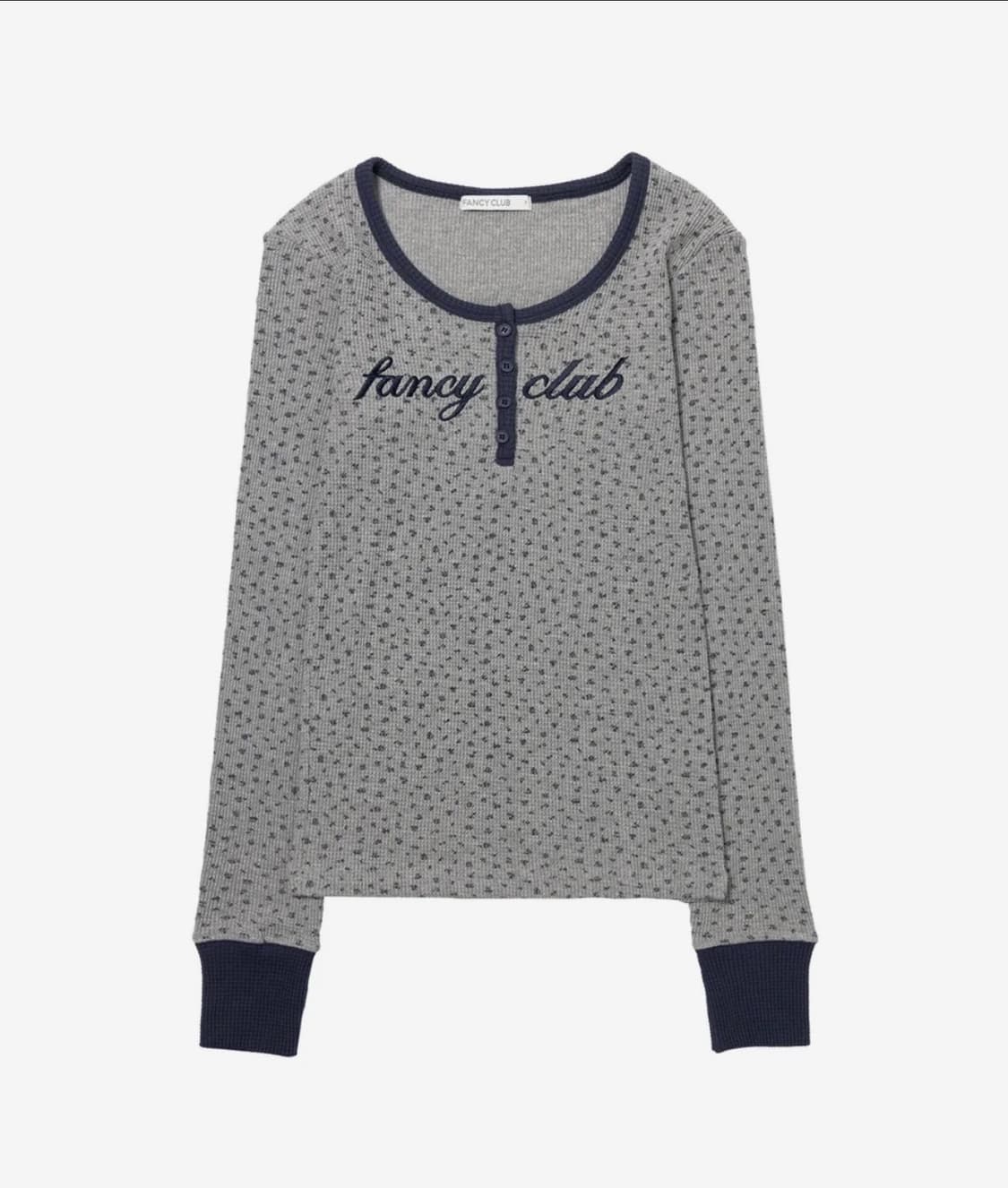 헨리넥 와플 롱슬리브 (FLOWER) 상품이미지1