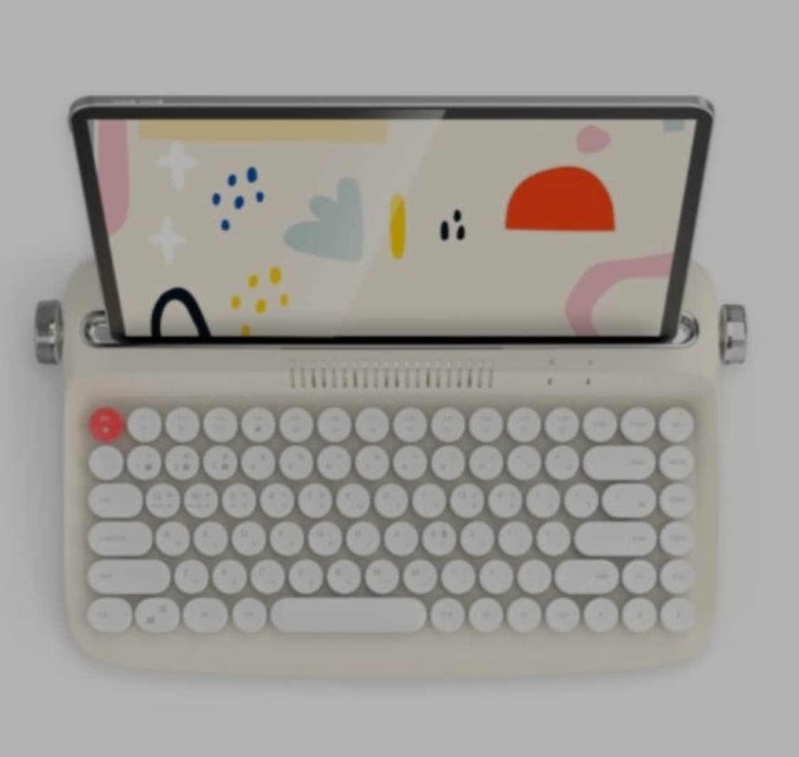 # 레트로 미니블루투스 타자기 형 키보드B303 텐키리스 키보드 급처 상품이미지1