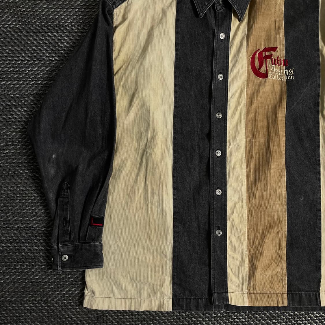 00s 후부 y2k 올드스쿨 코듀로이 데님 박시핏 셔츠y3110 상품이미지4