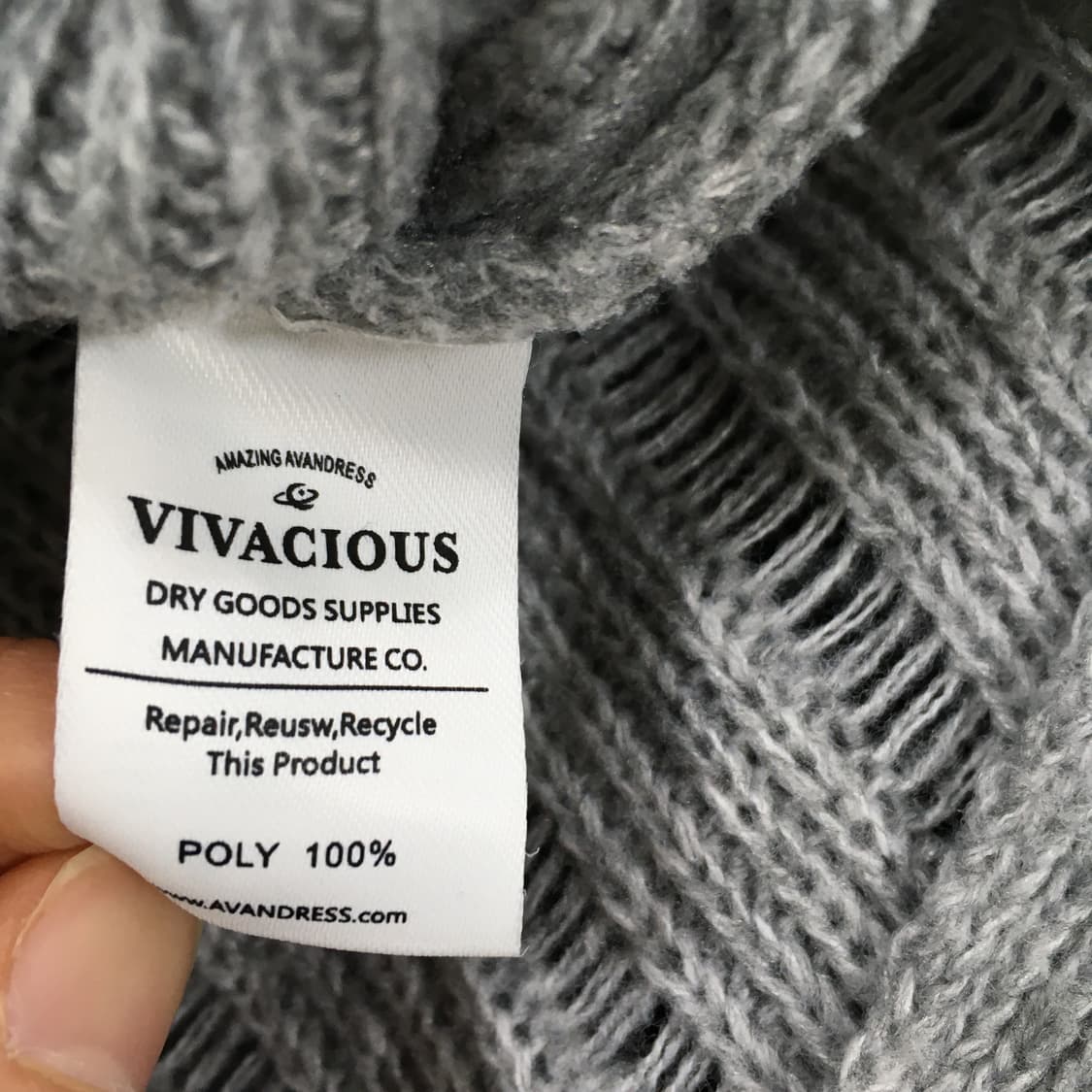 투티/0153 어반드레스 언발란스 컷팅 시스루 니트 상품이미지4