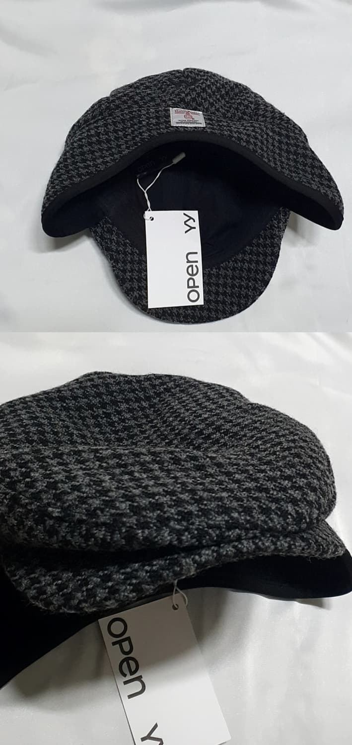 제비체크 오픈와이와이 해리스 트위드 바이시클 폴더블 이어 플랩스 볼캡  상품이미지6