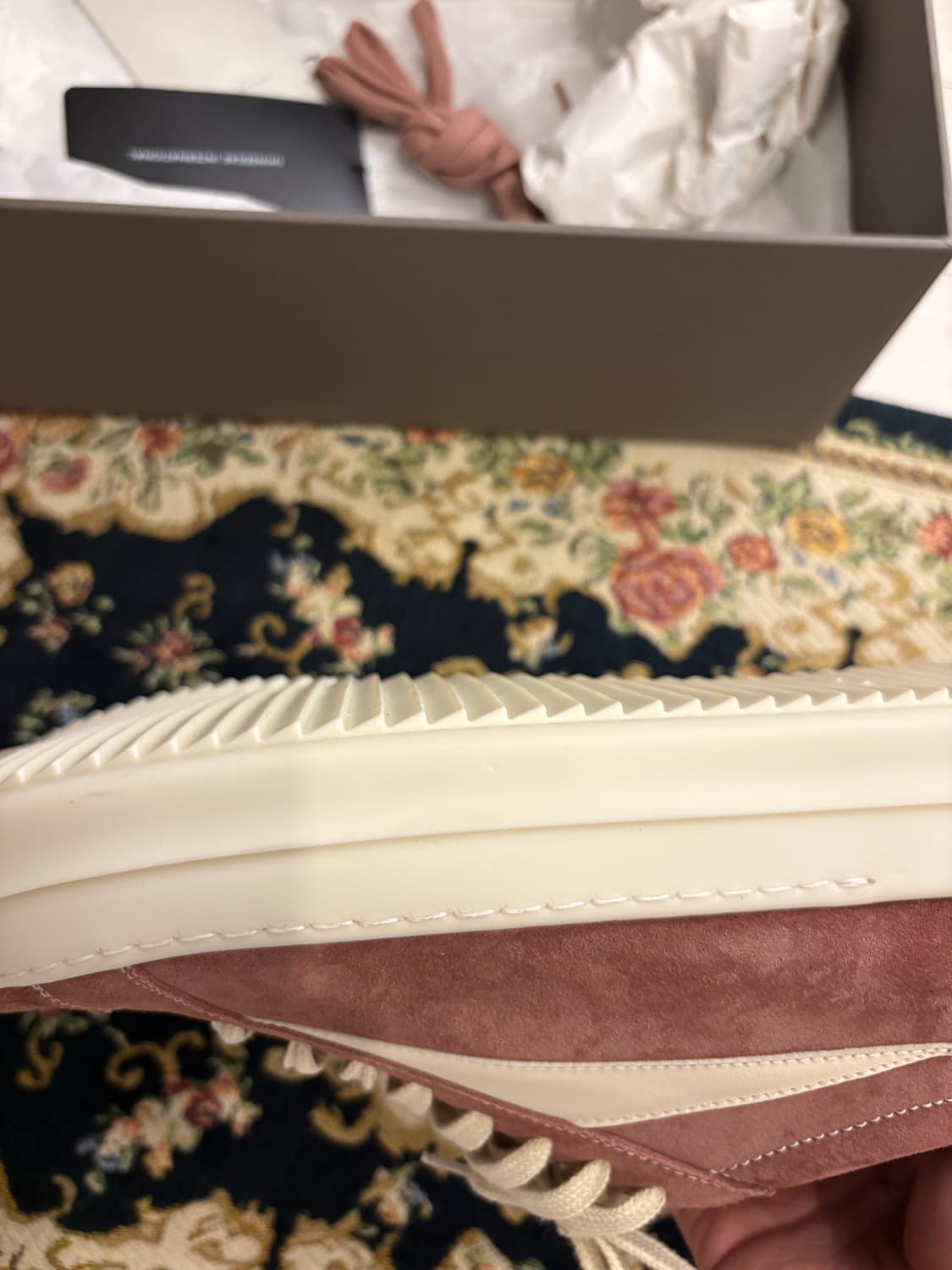 릭오웬스 빈티지 스니커즈 릭반스 더스트 핑크 44 새상품 상품이미지3