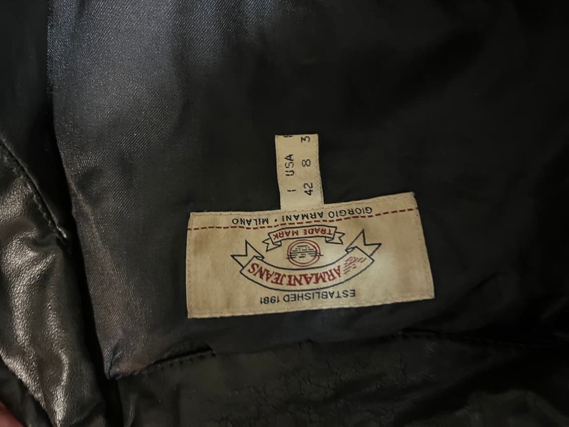 아르마니 진스 레더 자켓 Armani jeans 상품이미지3