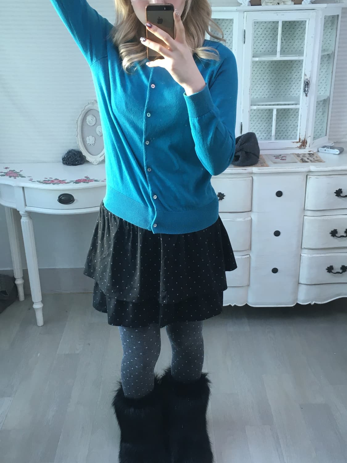 jpn vintage aqua mint cardigan 상품이미지5