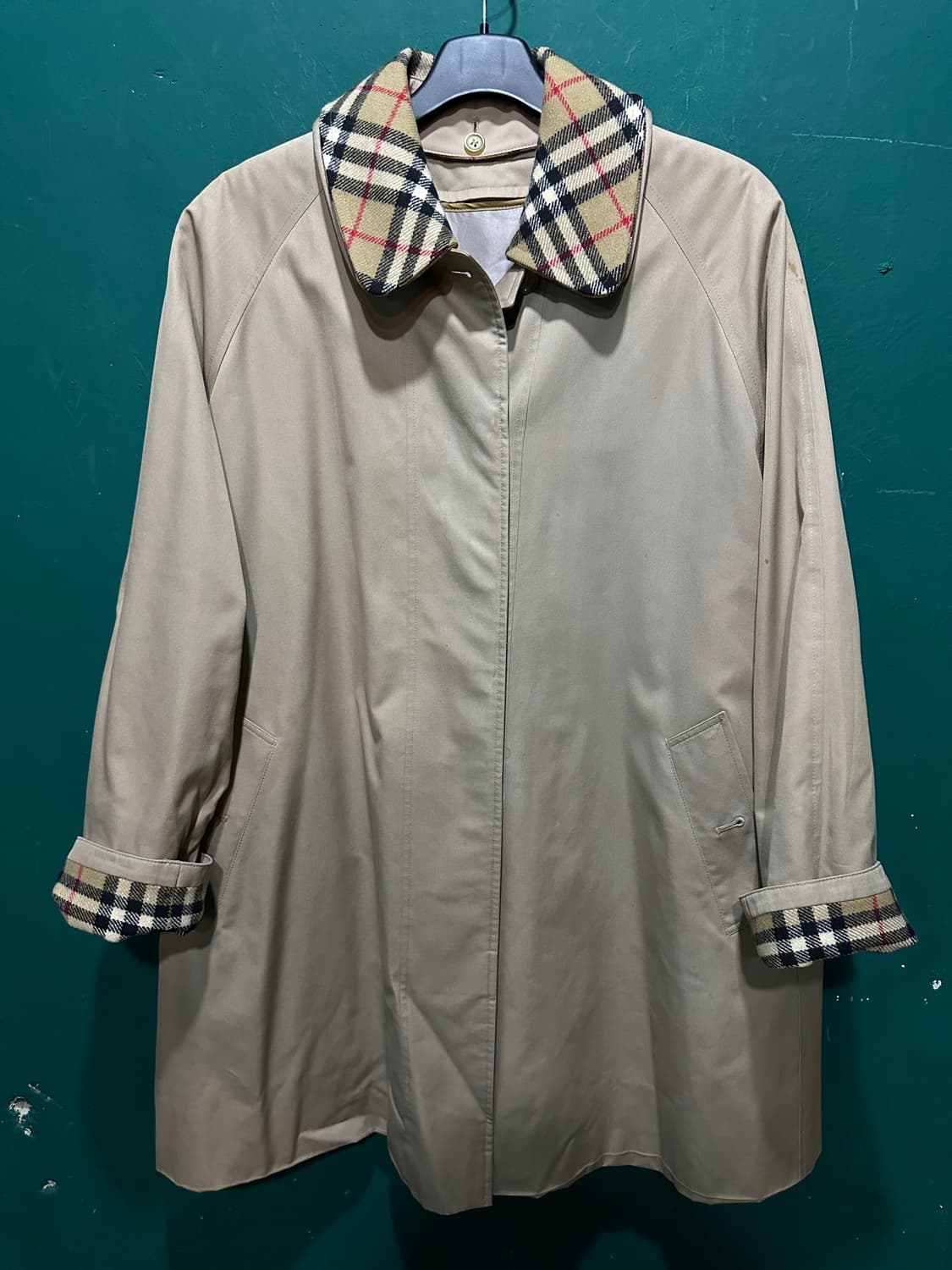 버버리 체크카라 내피풀세트 트렌치코트 100-105 상품이미지1