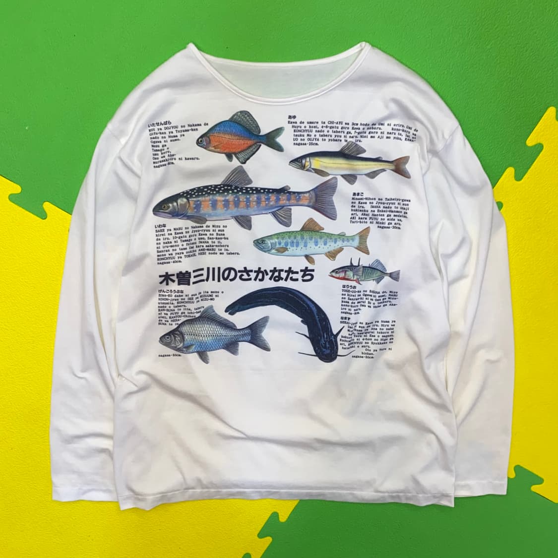 90s 빈티지 프린팅 롱 슬리브 (긴팔) 티셔츠 상품이미지1