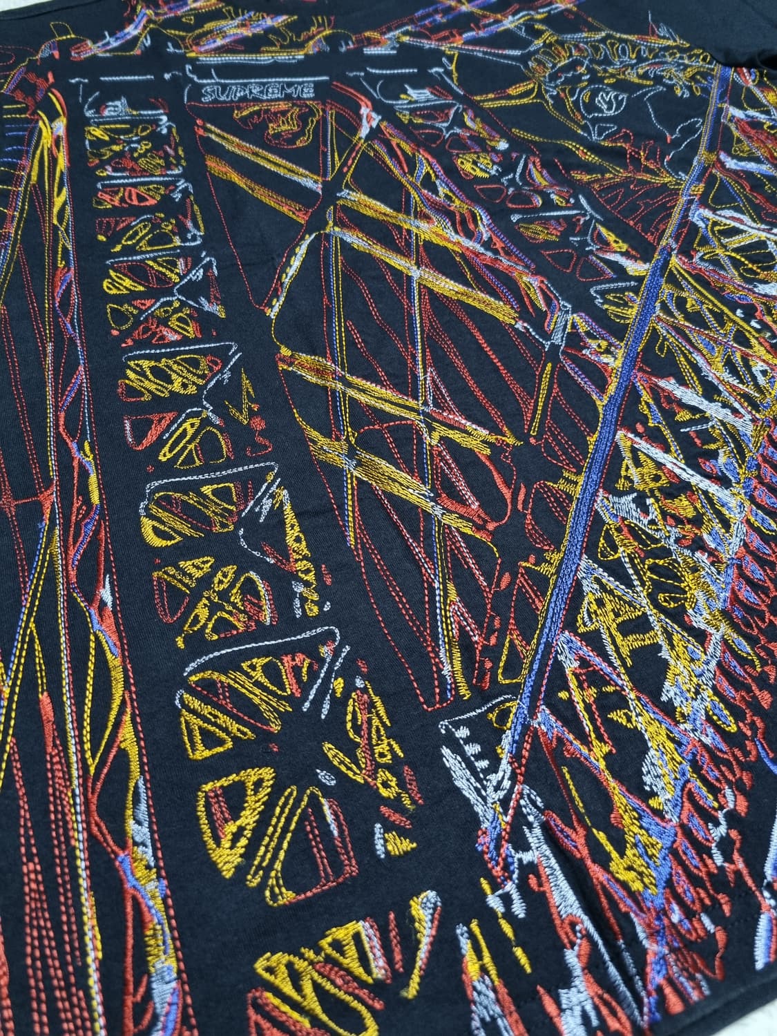 슈프림 21fw 브릿지 엠브로이드 숏슬리브 상품이미지5