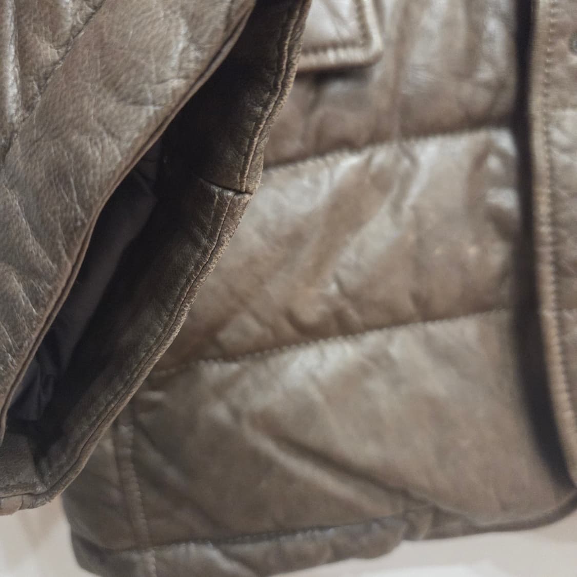 갤럭시 남성 양가죽 다운 자켓 95 상품이미지4