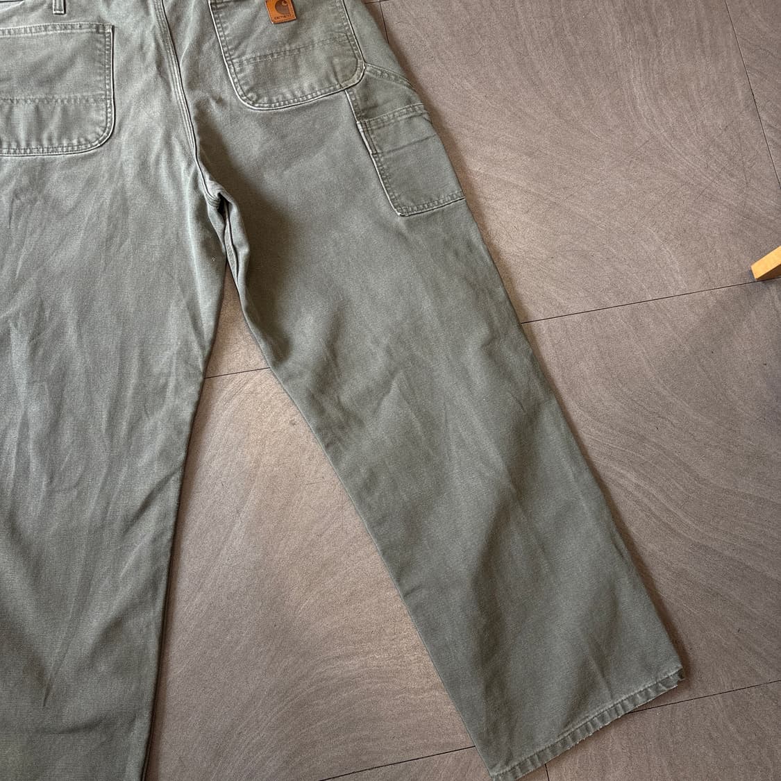 칼하트 오리지널 모스 그린 카펜터 팬츠 상품이미지4