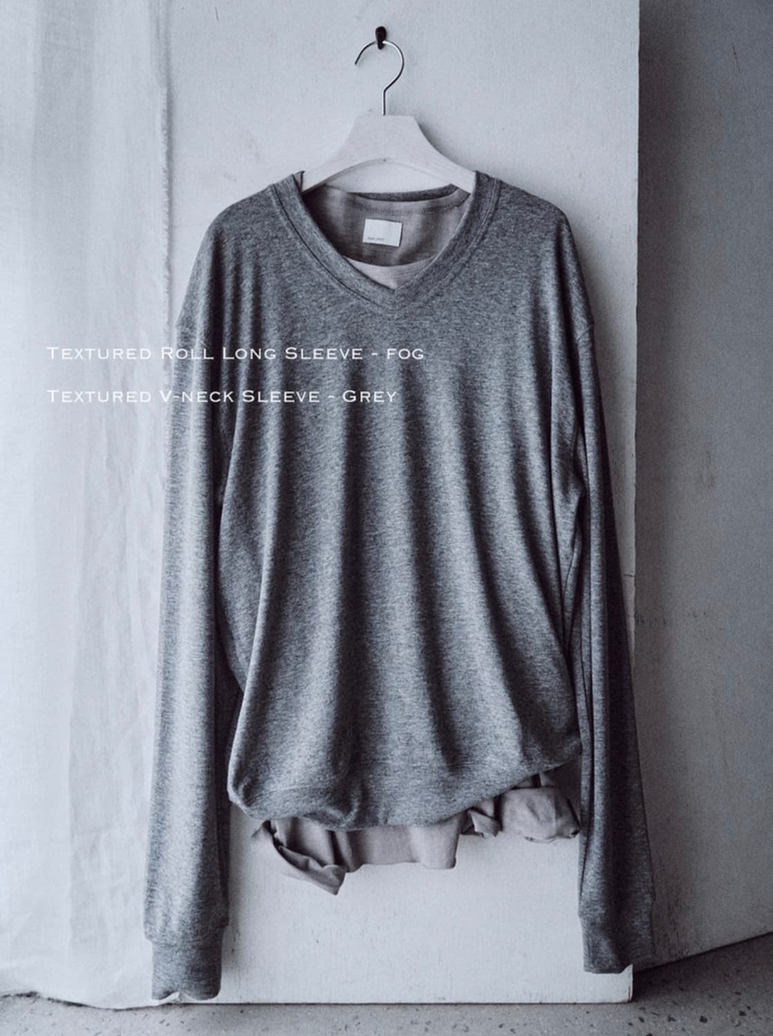 모노 프리베 브이넥 그레이 1사이즈 상품이미지1