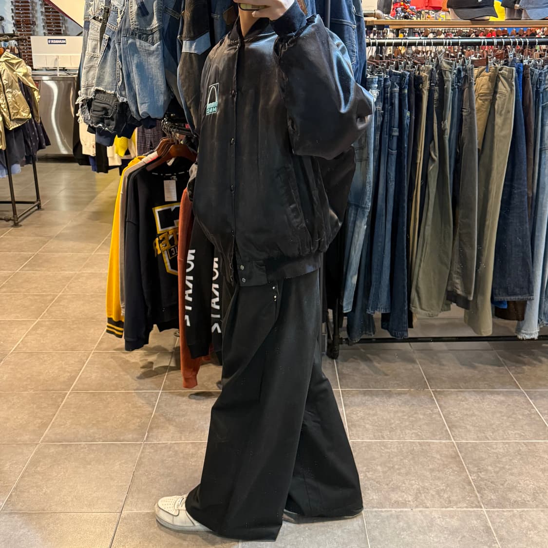 [NO.9] 빈티지 west out 새틴자켓  상품이미지3