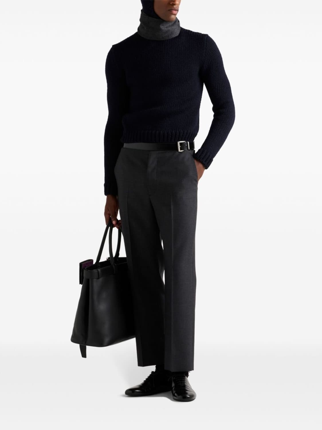 PRADA 24AW 런웨이 니트 후드 [54] 상품이미지2