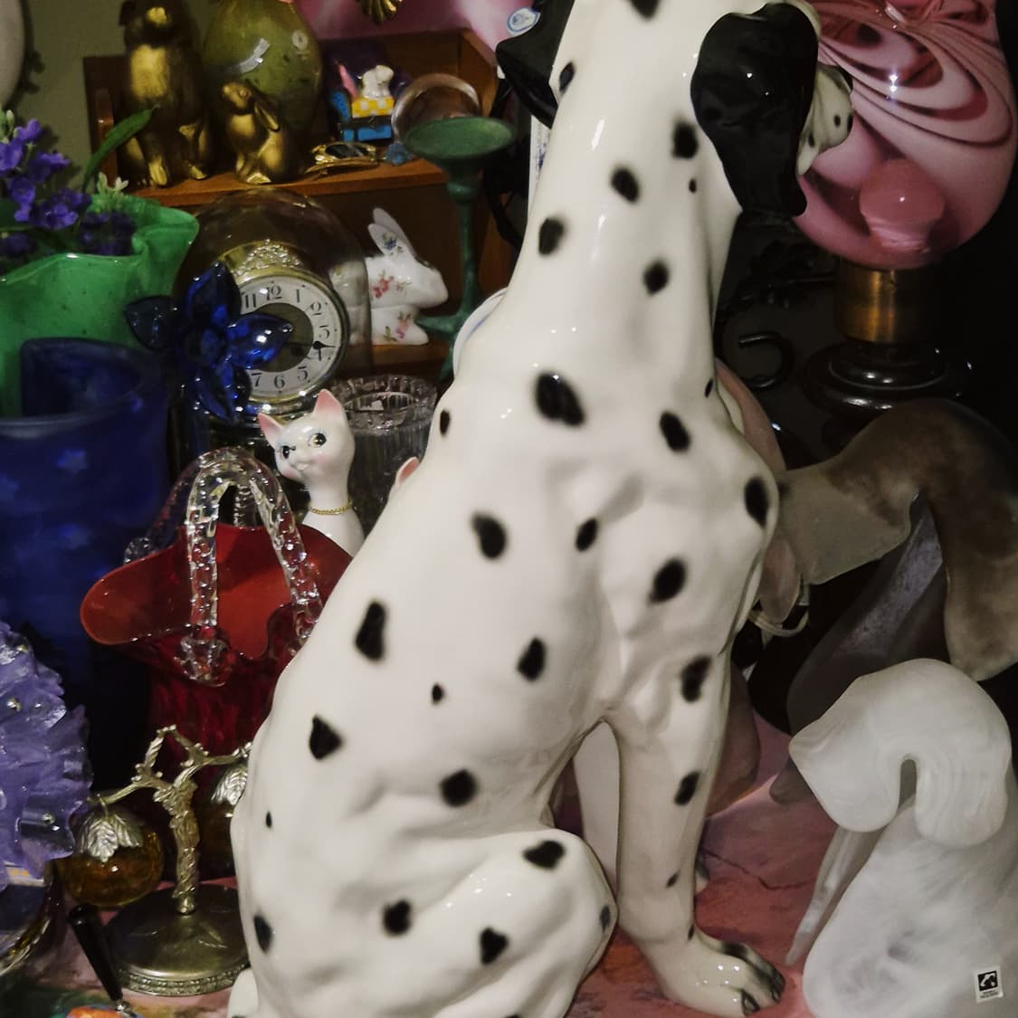 70s 가토 달마시안 포셀린 특대형 피겨린 오브제 상품이미지10