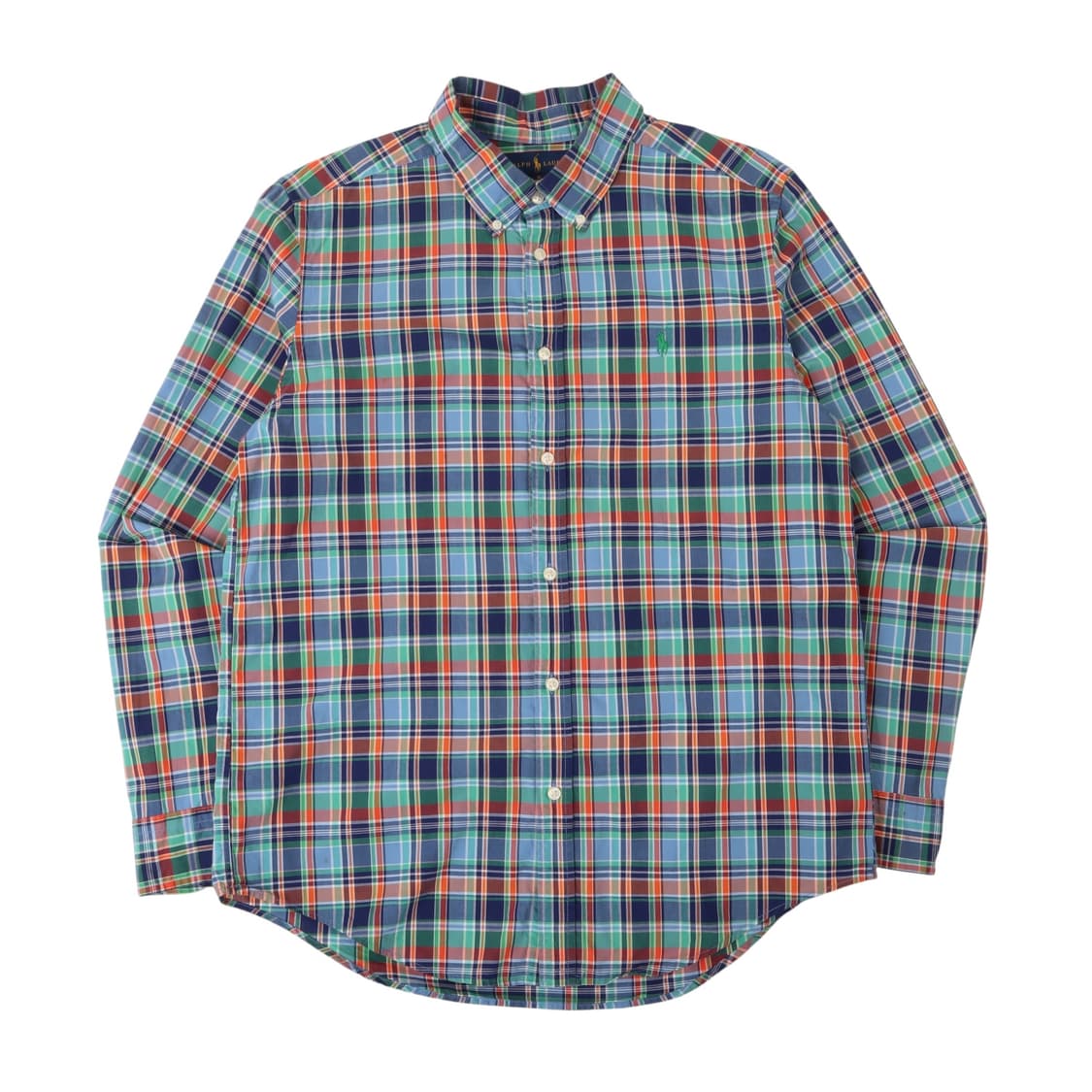 폴로 랄프로렌 블루 마드라스 체크 셔츠 상품이미지1