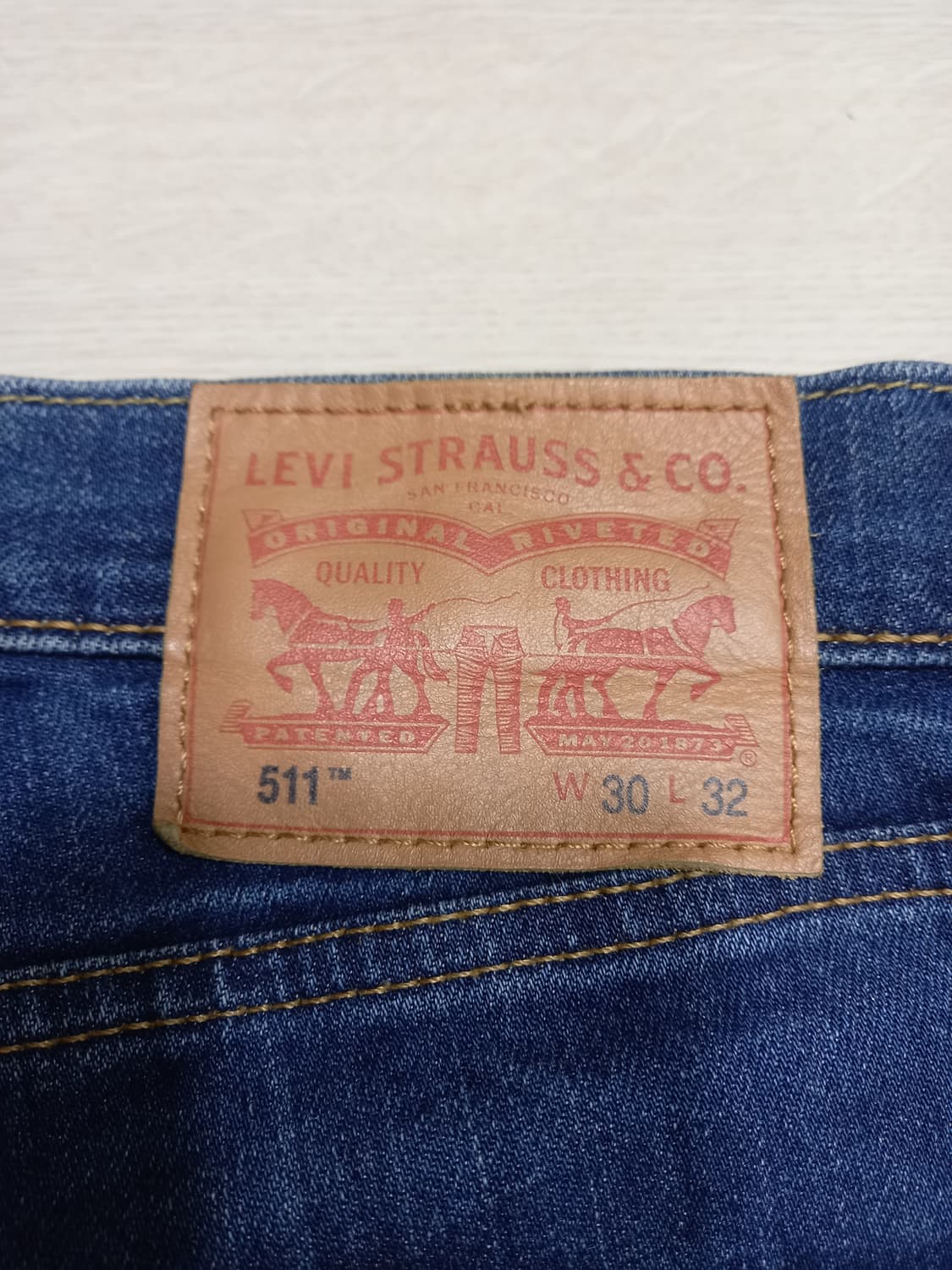 30 리바이스511 워싱 스판 슬림일자진 30-213 상품이미지5