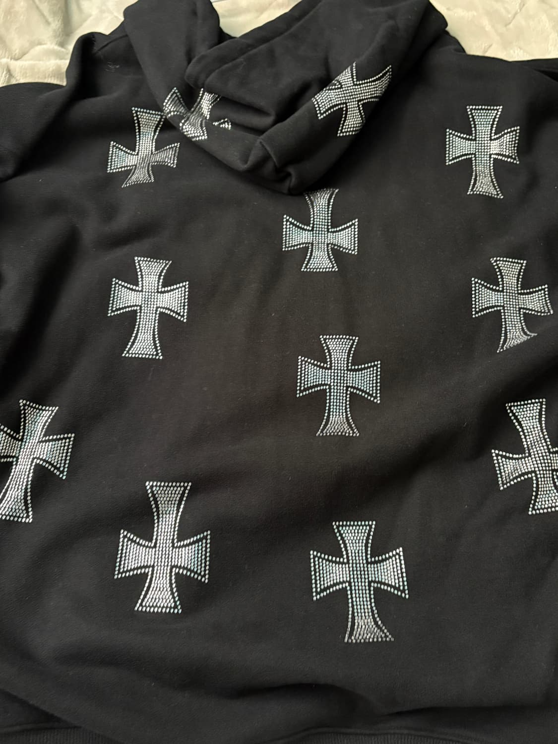 언노운 런던 라인스톤 후드집업 unknownlondon 상품이미지5