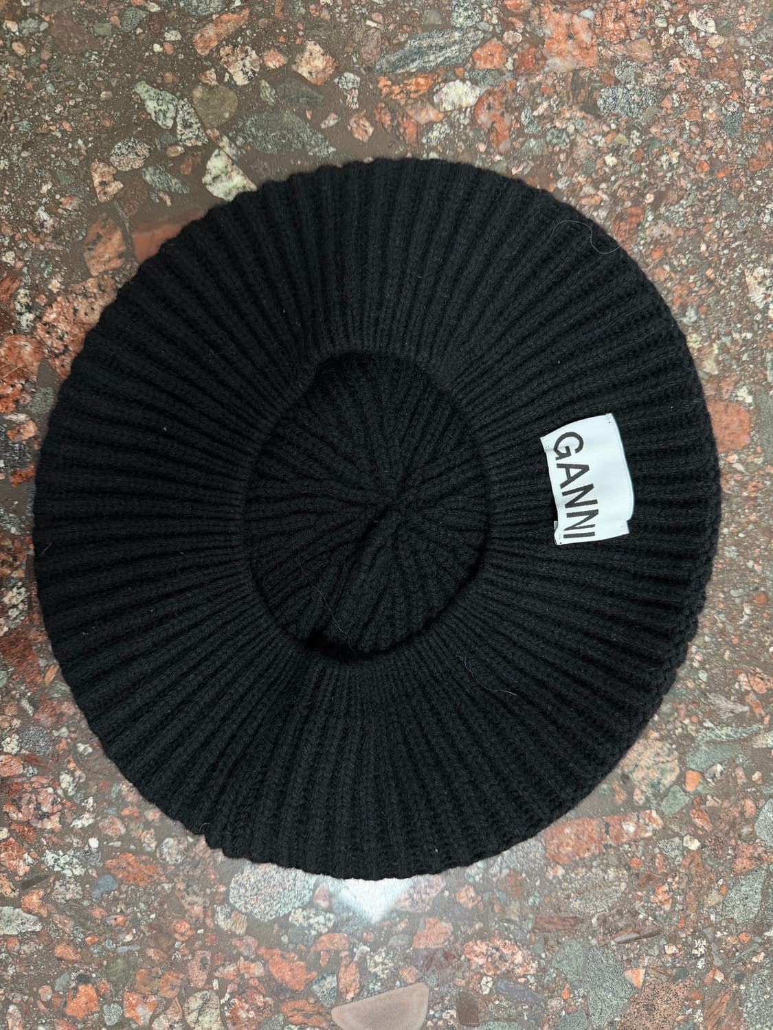 가니 블랙 니트 베레모 상품이미지1