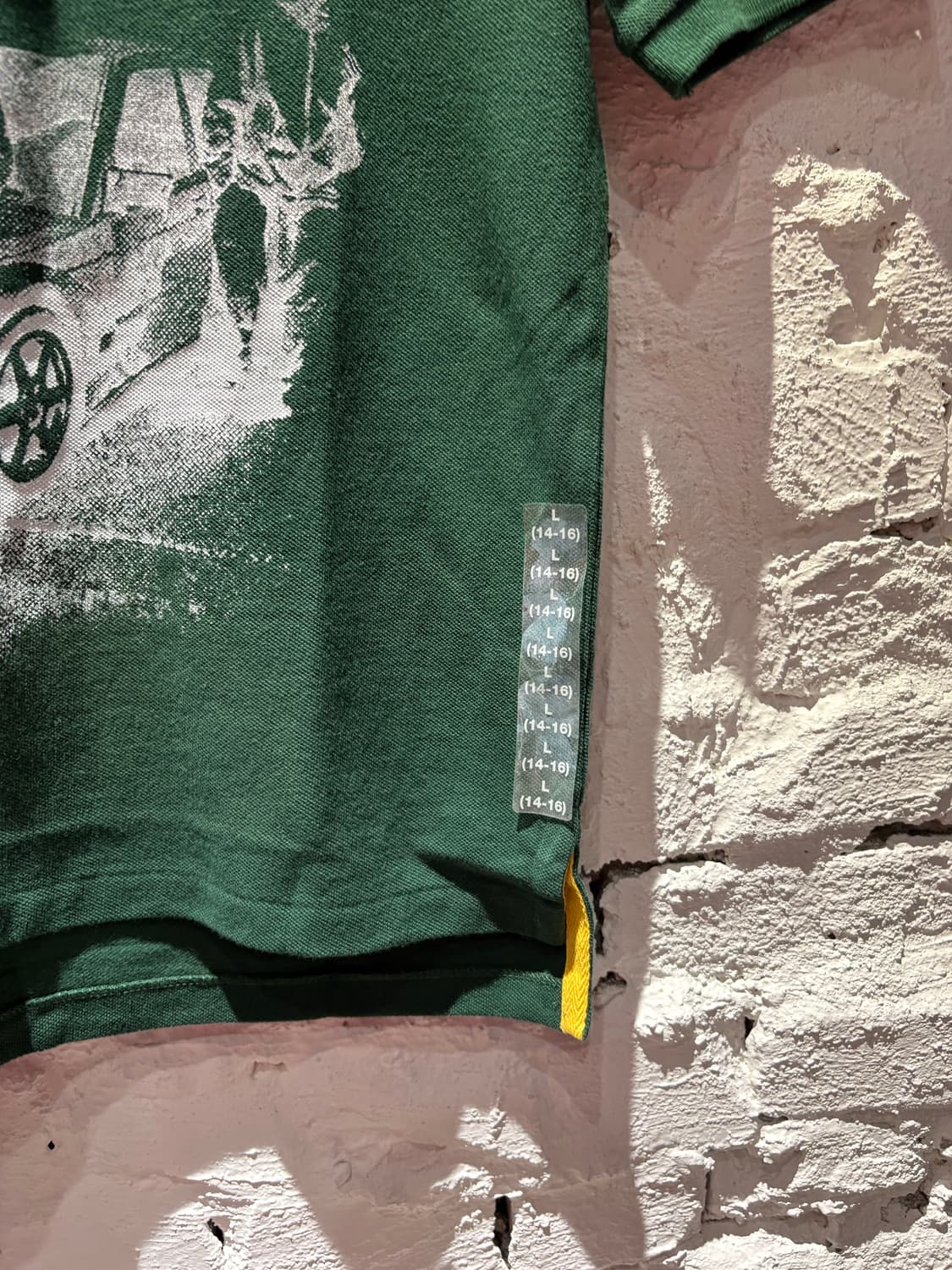 새상품) 폴로 빅포니 프린팅 커스텀 카라반팔티셔츠 상품이미지6