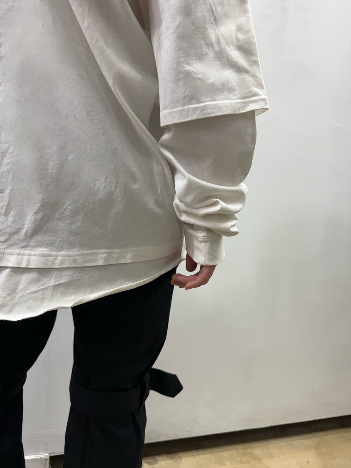 넘버나인 레이어드 로고 롱 슬리브 상품이미지7