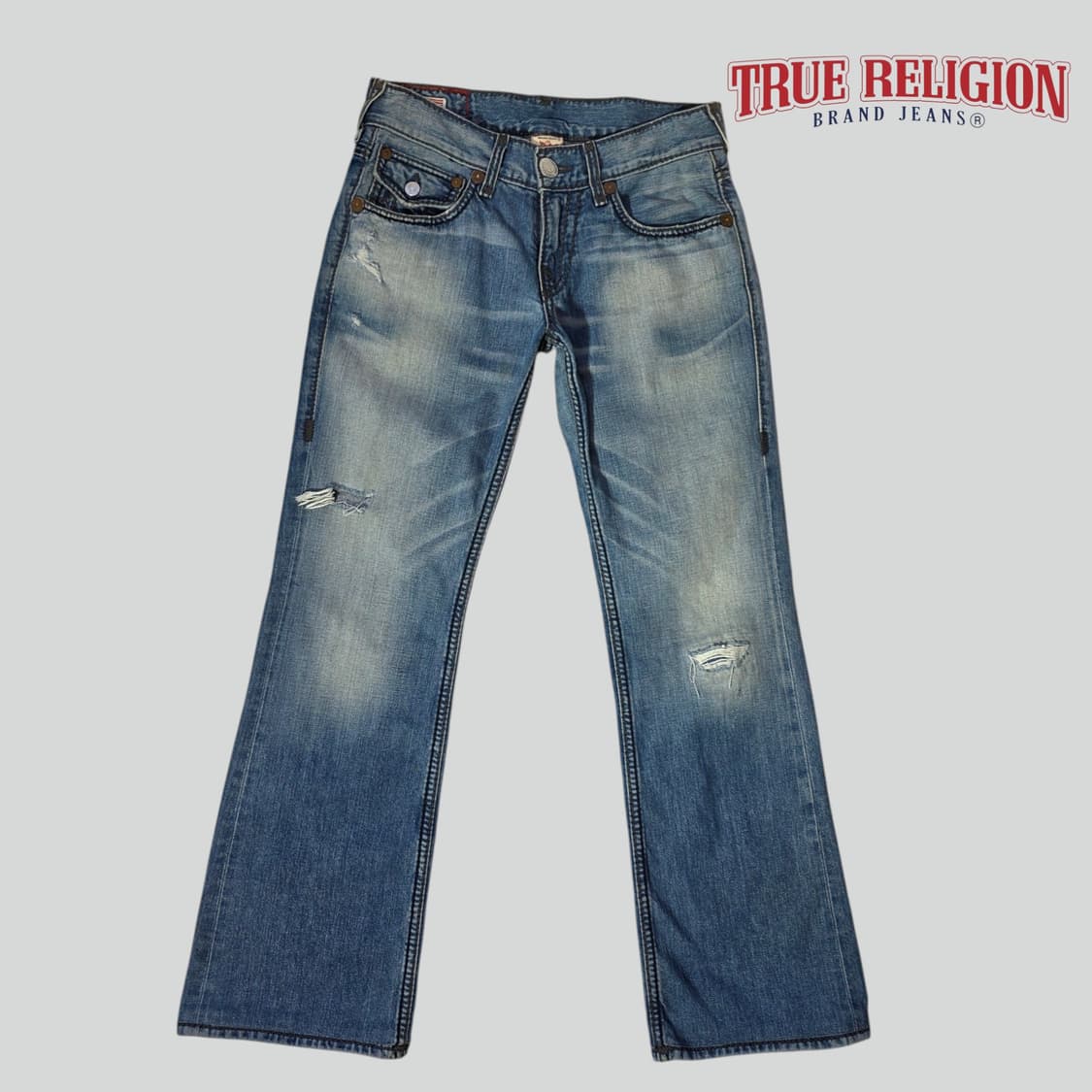 [30]트루릴리전 USA 빌리 자이언트 빅티 부츠컷 데님 팬츠 상품이미지1